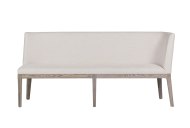 Farrow Long Corner Bench Front View - Natural