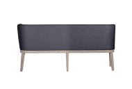 Farrow Long Corner Bench Back View - Grey