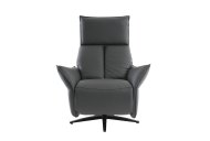 GFA - Global Furniture Alliance Salvador Dual Motor Powered Swivel Recliner with Integrated Footstool