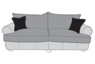 Hardwick 4 Seater Standard Back Sofa Mixed