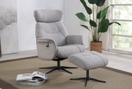 GFA - Global Furniture Alliance Munich Swivel Recliner with Footstool