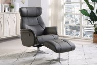 GFA - Global Furniture Alliance Munich Swivel Recliner with Footstool