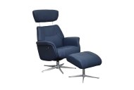 GFA - Global Furniture Alliance Munich Swivel Recliner with Footstool