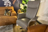 Michael Tyler Furniture Goodwin Swivel Chair with Integrated Footstool