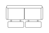 New Trend Concepts (Carvelli) Leman 3 Seater Sofa (2 cushions)