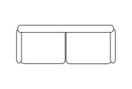 New Trend Concepts (Carvelli) Leman 3 Seater Sofa (2 cushions)