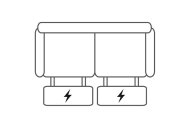 New Trend Concepts (Carvelli) Aldrin 2 Seater Sofa