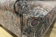 Chateau Sofa Seat Close Up - Damask Velvet Print