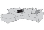 Umbra Corner Chaise Sofa Pillow Back LHF