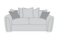 Umbra 3 Seater Sofa Pillow Back Line Art