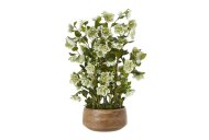 Hill Interiors Large Green Hellebore in Taupe Pot