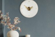 Art Marketing 12'' Bee In Bloom Wall Clock