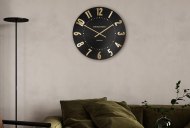 Art Marketing 20'' Mulberry Wall Clock Noir