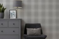 Esselle Retail Limited Country Tartan Grey Wallpaper