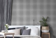 Country Tartan Grey Wallpaper