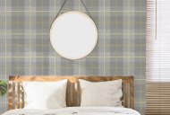 Esselle Retail Limited Heritage Tartan Ochre/Grey Wallpaper