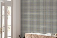 Esselle Retail Limited Heritage Tartan Ochre/Grey Wallpaper