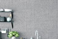 Esselle Retail Limited Luxe Hessian Mid Grey Wallpaper