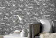 Patina Grey/Silver Wallpaper