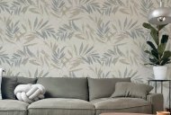 Esselle Retail Limited Luxury Leaf Natural Grey Wallpaper