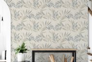 Esselle Retail Limited Luxury Leaf Natural Grey Wallpaper