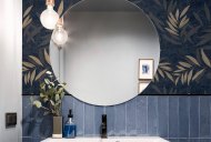 Esselle Retail Limited Luxury Leaf Navy Champagne Wallpaper