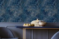 Esselle Retail Limited Modern Raffia Navy & Natural Wallpaper