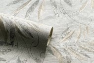 Esselle Retail Limited Luxury Leaf Soft Silver Wallpaper