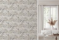 Esselle Retail Limited Luxury Leaf Soft Silver Wallpaper