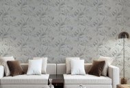 Esselle Retail Limited Luxury Leaf Soft Silver Wallpaper