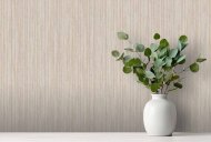 Japandi Grasscloth Neutral Wallpaper