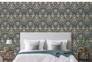 Esselle Retail Limited Folk Floral Navy Wallpaper