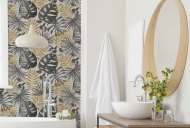 Esselle Retail Limited Jungle Wall Black/Gold Wallpaper