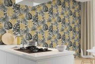 Esselle Retail Limited Jungle Wall Black/Gold Wallpaper