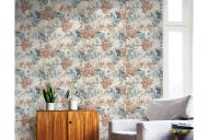 Esselle Retail Limited Abstract Texture Copper Navy Wallpaper