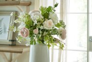 Hill Interiors Large White Garden Rose