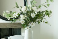 Hill Interiors Large White Garden Rose