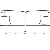Minerva 3 Seater Sofa - Line Art
