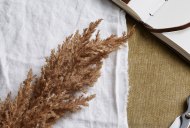 Hill Interiors Taupe Faux Dried Pampas Grass Stem