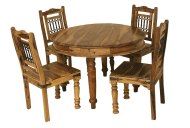 Jute Round Dining Table & Chairs