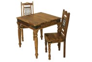 Jute Square Dining Table & Chairs