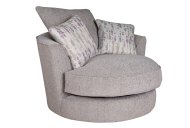 Affinity Swivel Chair - Lassie Silver