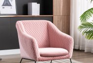 Clara Accent Chair - Powder Pink