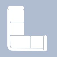 1x Lrg End ML LH, 1xLrg End ML RH, 1x OpnCrnr LH, 1x Lrg Armless ML